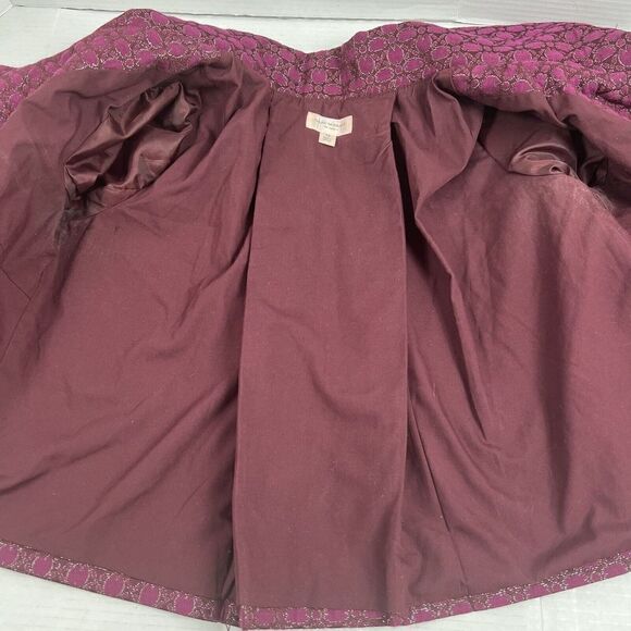 Isaac Mizrahi Purple & Metallic Coat Jacket Jackie Kennedy Vibes Size 10 READ - Picture 7 of 14